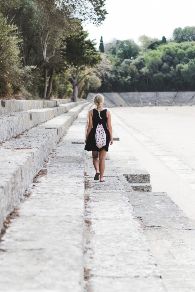 Epepa at the Olympic Stadium, Rhodes Town, Greece - from travel blog: http://Epepa.eu