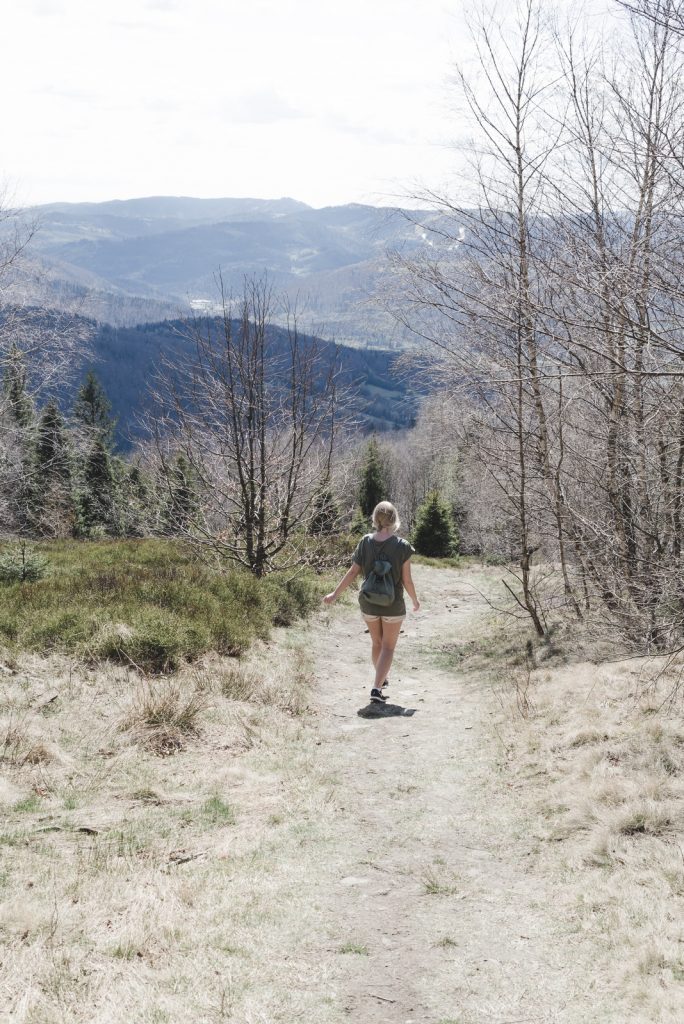Travel blogger Epepa wandering in the Silesian Beskids, Poland - from travel blog: http://Epepa.eu