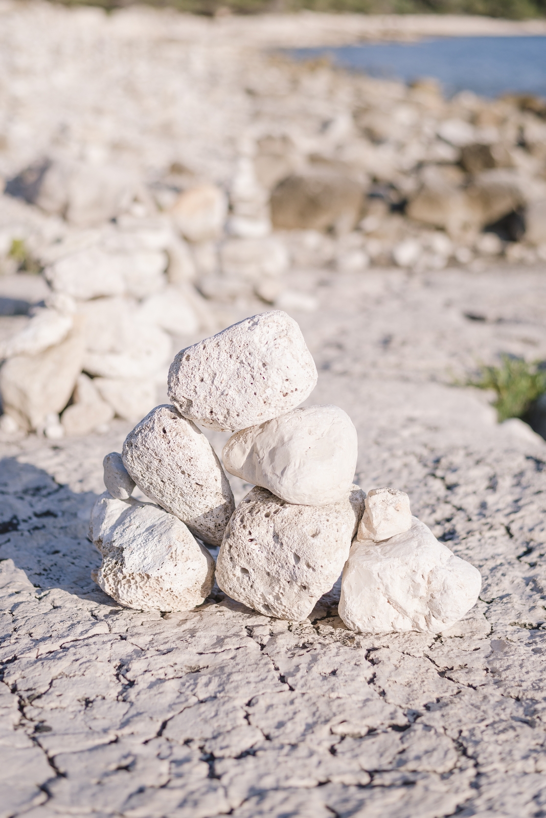 White stones in the park Zlatni Rt, Rovinj, Croatia - from travel blog http://Epepa.eu