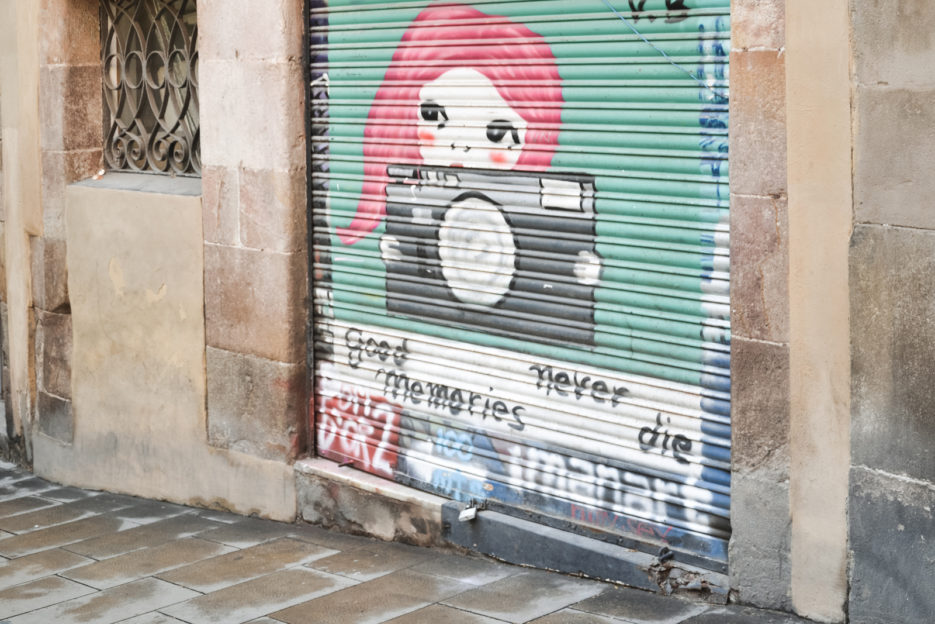 Street art w Barcelonie