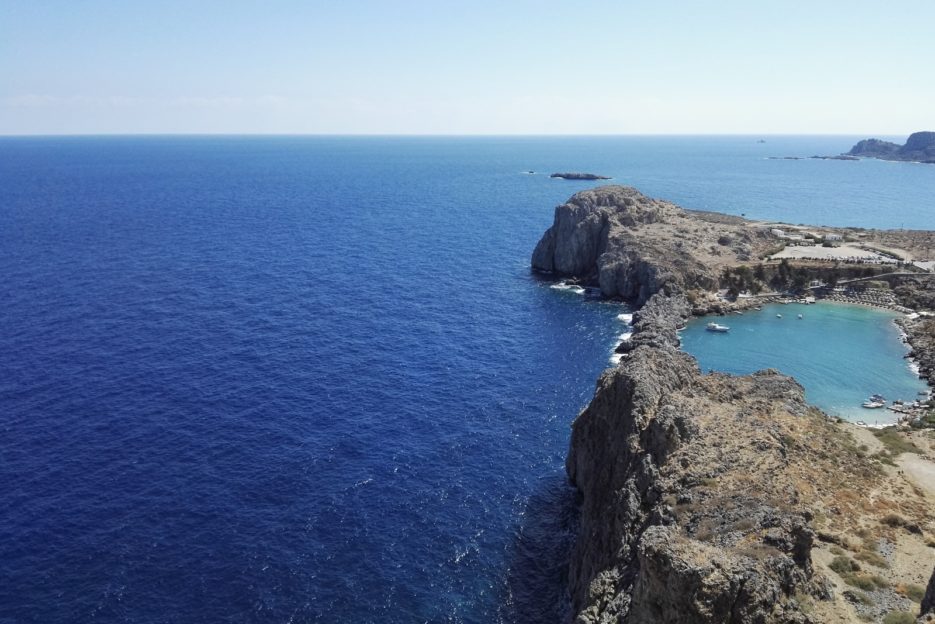 St. Paul's Bay, Lindos, Rhodes Island, Greece - from travel blog: https://epepa.eu/