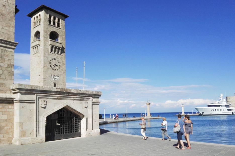 The Church of the Annunciation in Mandraki Harbour, Rhodes Town, Greece - from travel blog: https://epepa.eu/