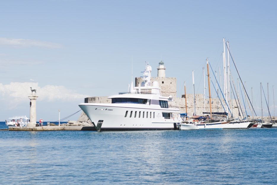 Mandraki Harbour, Rhodes, Greece - from travel blog: https://epepa.eu/