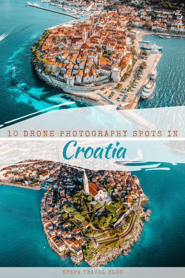 10 best drone photography spots in Croatia