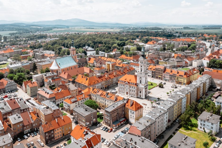 The Market Square in Prudnik, one of the most beautiful non-touristy cities to discover in southern Poland