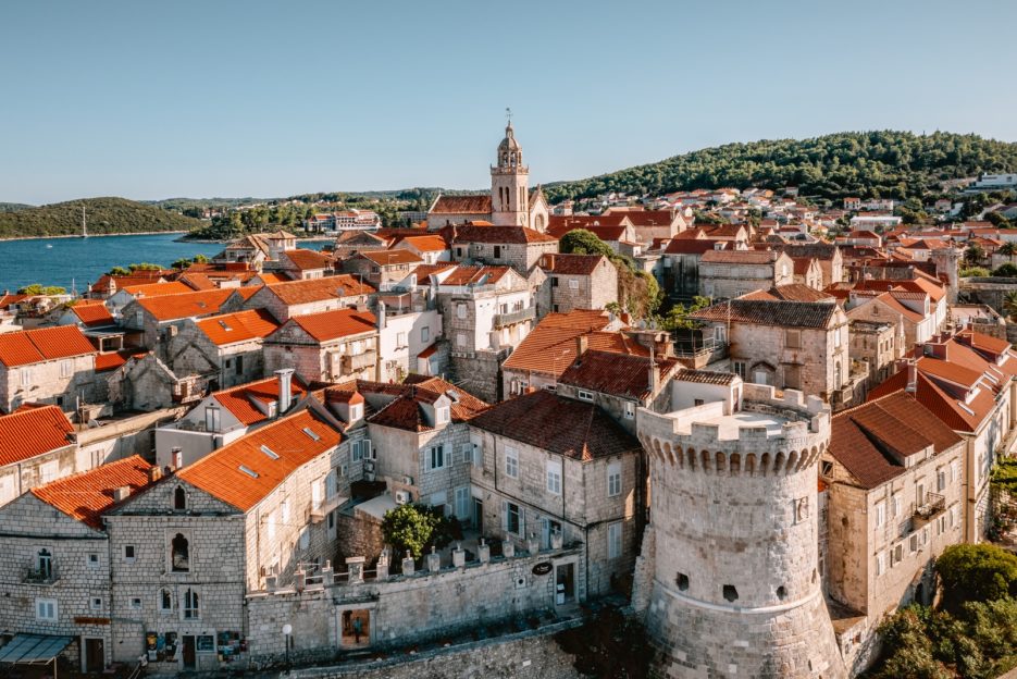 Średniowieczne miasto Korčula zostało wpisane na listę światowego dziedzictwa UNESCO