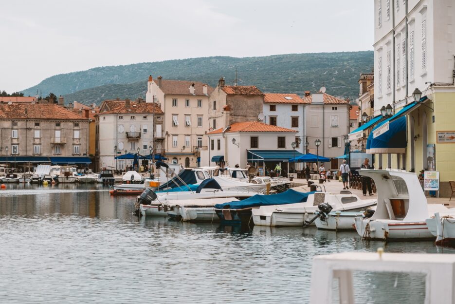 The city port is one of the best attractions in Cres, Croatia